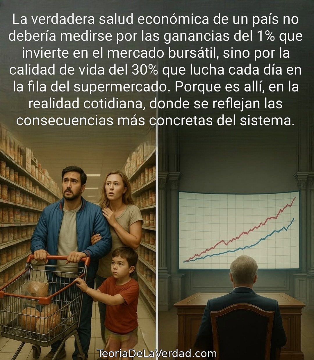 La Verdadera Métrica: Dejar de Medir la Riqueza en la Bolsa y Empezar en la Fila del Supermercado