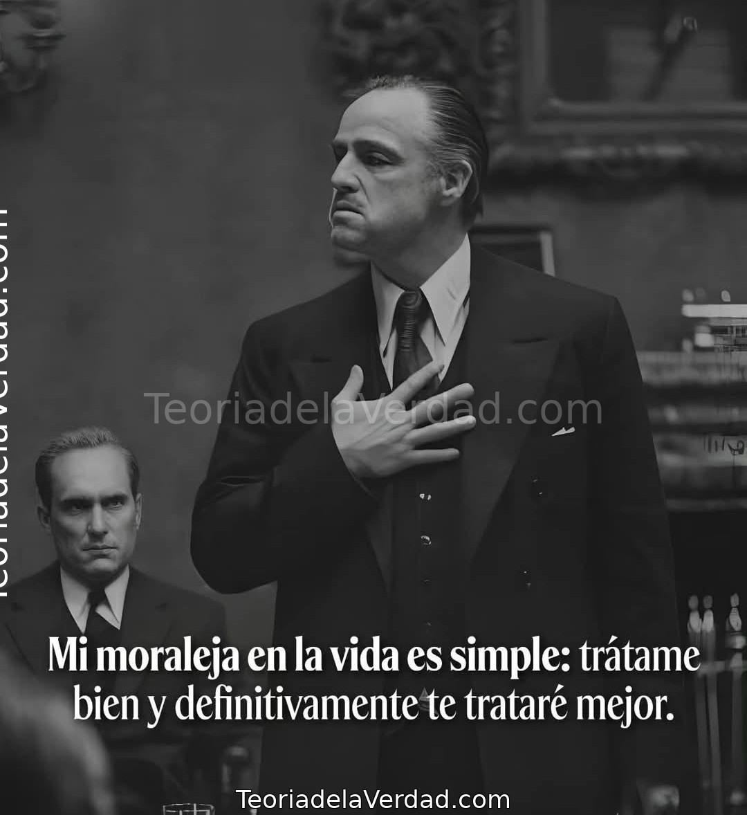 Mi moraleja en la vida es simple: trátame bien y definitivamente te trataré mejor.