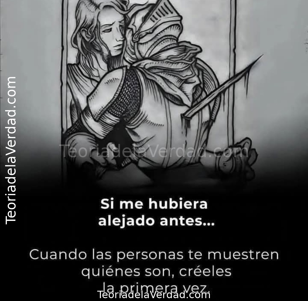 Cuando las personas te muestren quiénes son, créeles la primera vez.