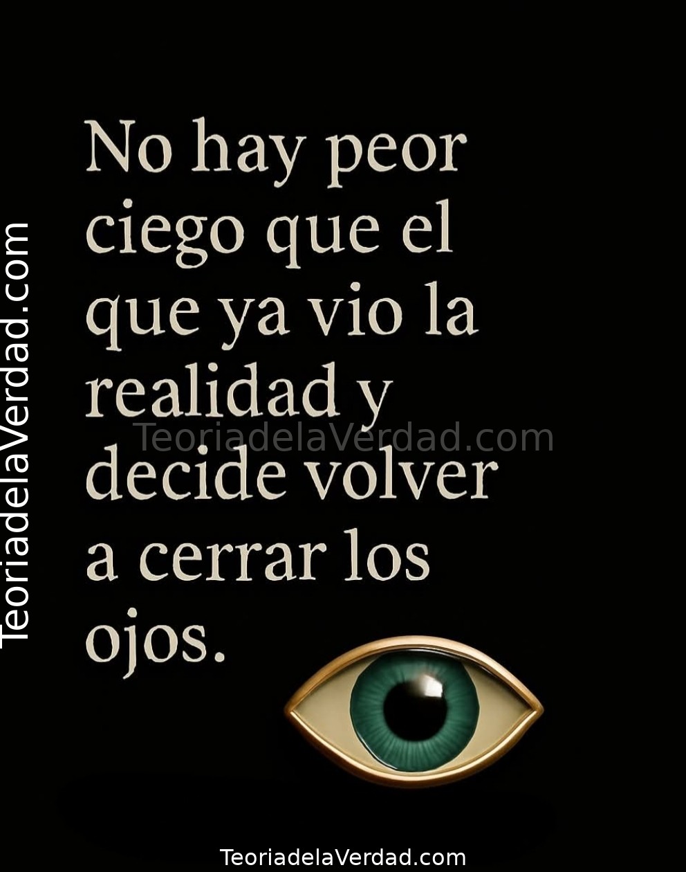 Superar el Autoengaño: Por Qué el Ciego que Vio la Realidad es el Peor de Todos