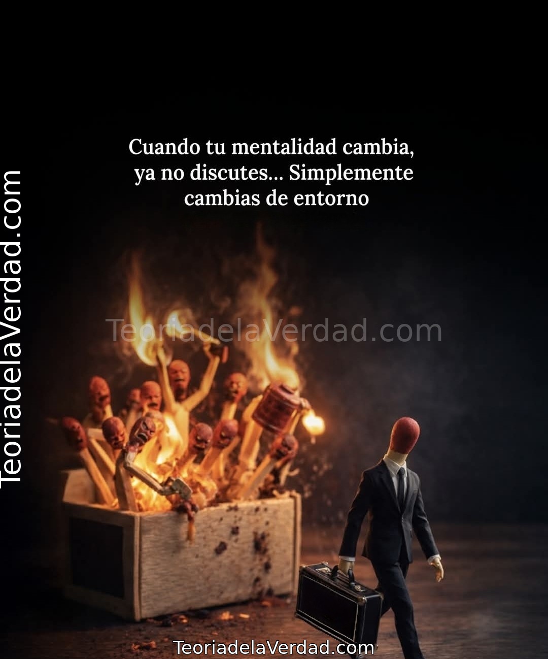 Cuando tu mentalidad cambia, ya no discutes… Simplemente cambias de entorno