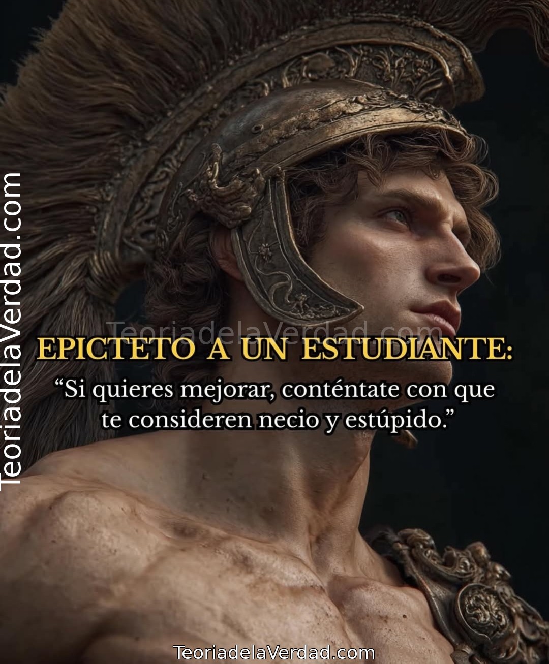 EPICTETO A UN ESTUDIANTE: «Si quieres mejorar, conténtate con que te consideren necio y estúpido.»