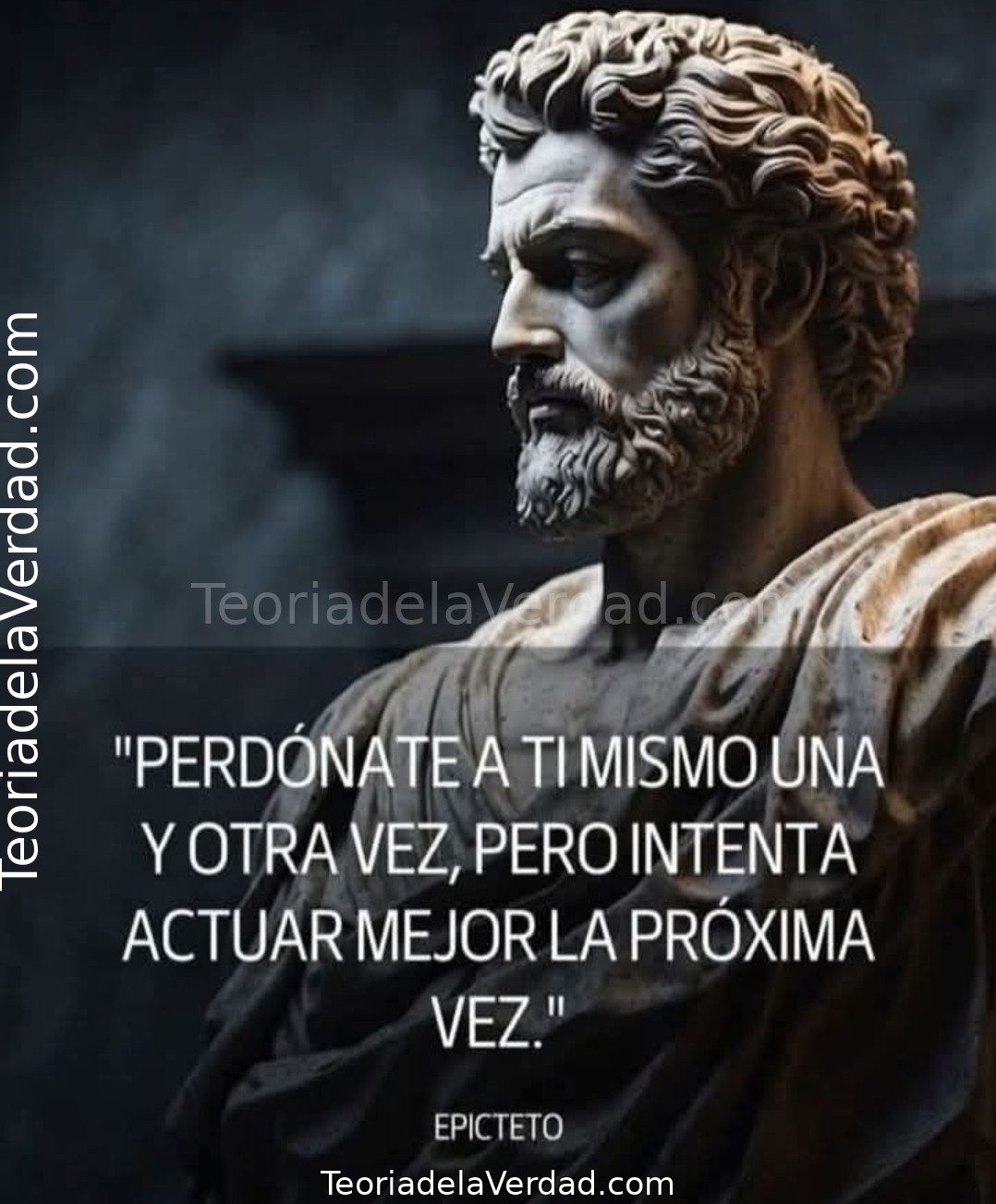 PERDÓNATE A TI MISMO UNA Y OTRA VEZ, PERO INTENTA ACTUAR MEJOR LA PRÓXIΜΑ VEZ. EPICTETO