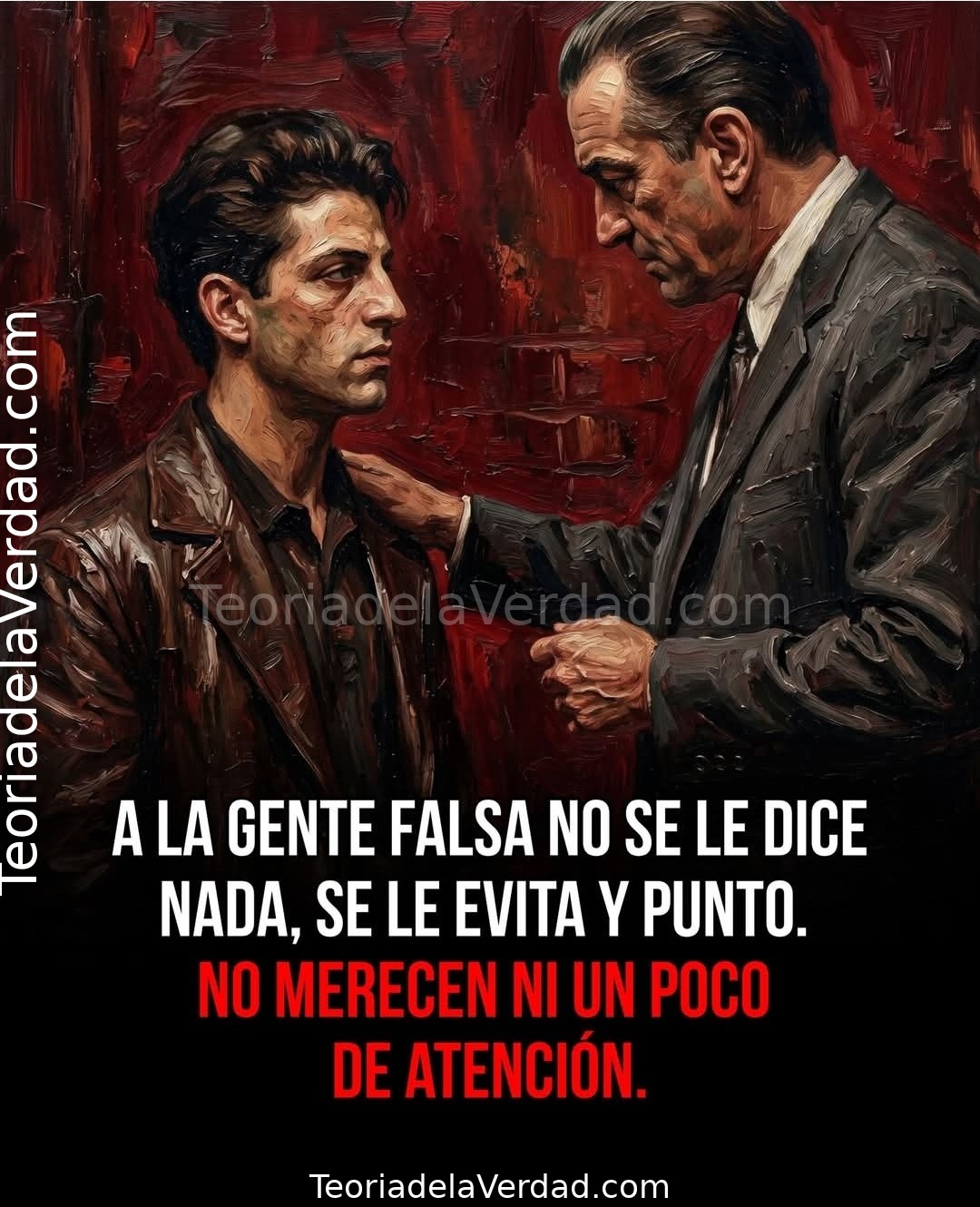A LA GENTE FALSA NO SE LE DICE NADA, SE LE EVITA Y PUNTO.NO MERECEN NI UN POCO DE ATENCIÓN.