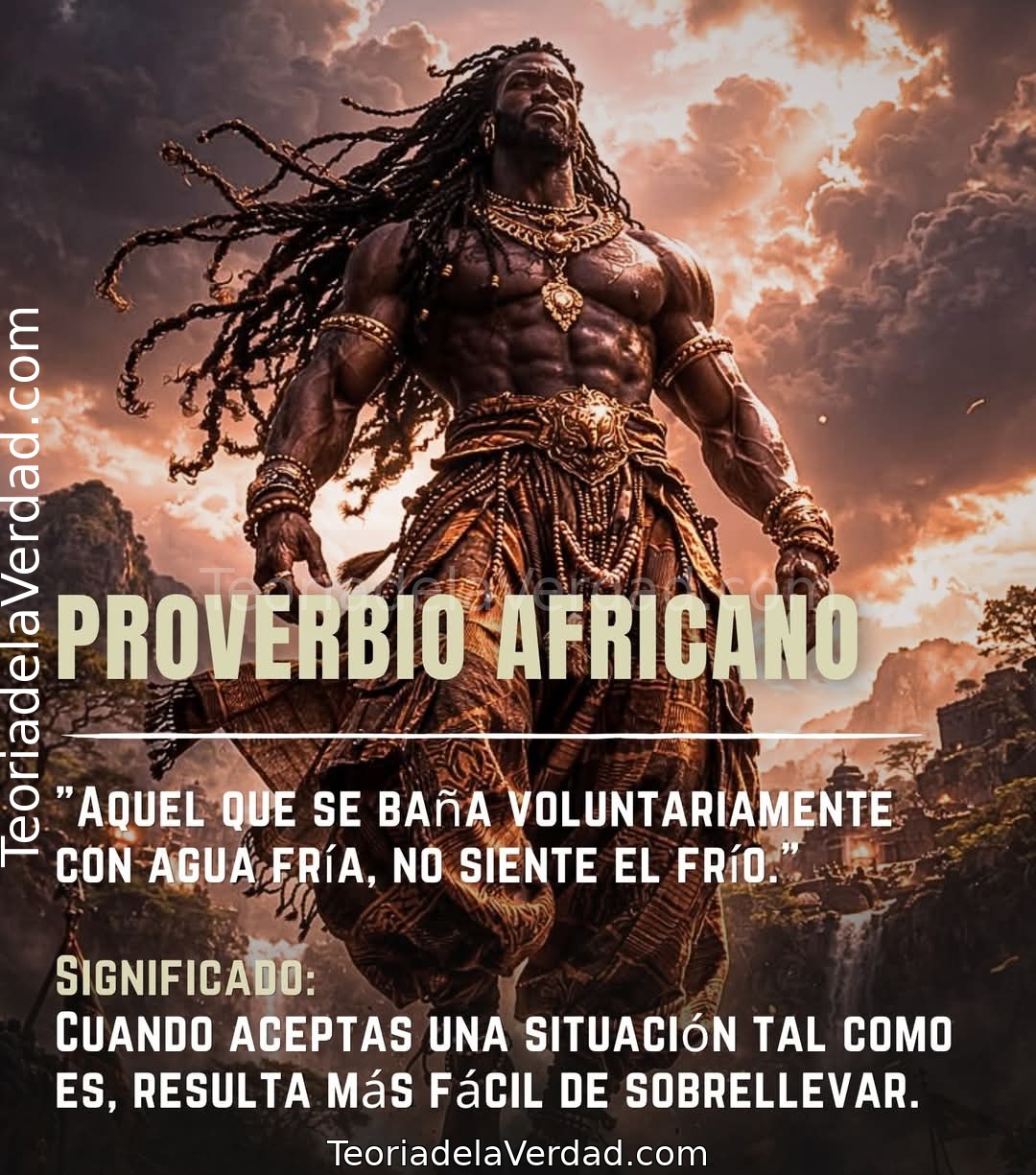 AQUEL QUE SE BAÑA VOLUNTARIAMENTE CON AGUA FRÍA, NO SIENTE EL FRÍO.