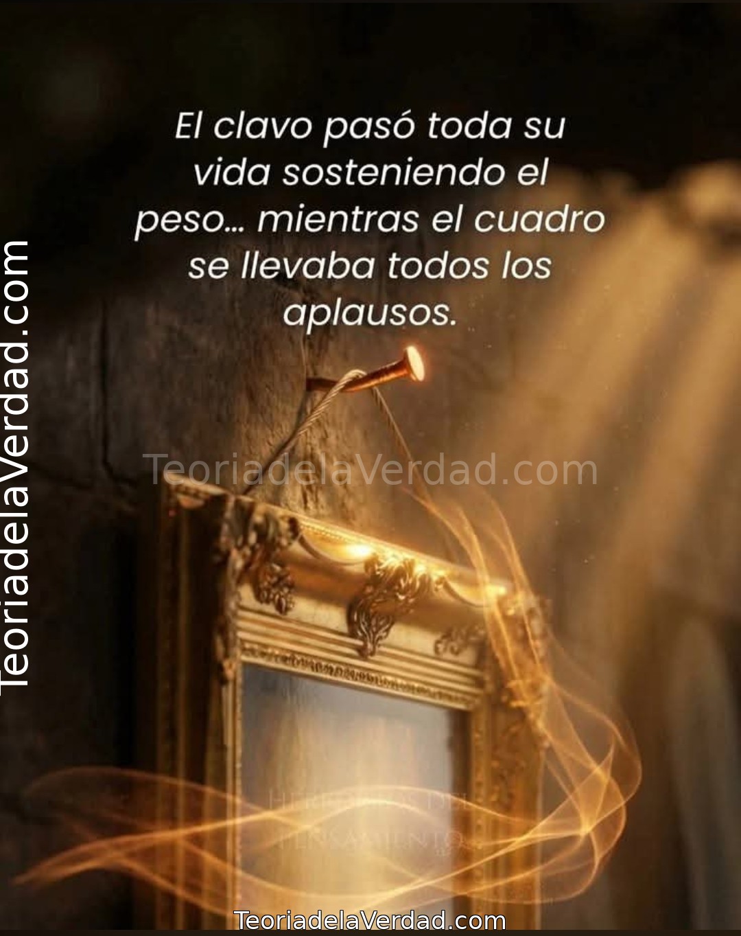 El clavo pasó toda su vida sosteniendo el peso… mientras el cuadro se llevaba todos los aplausos.