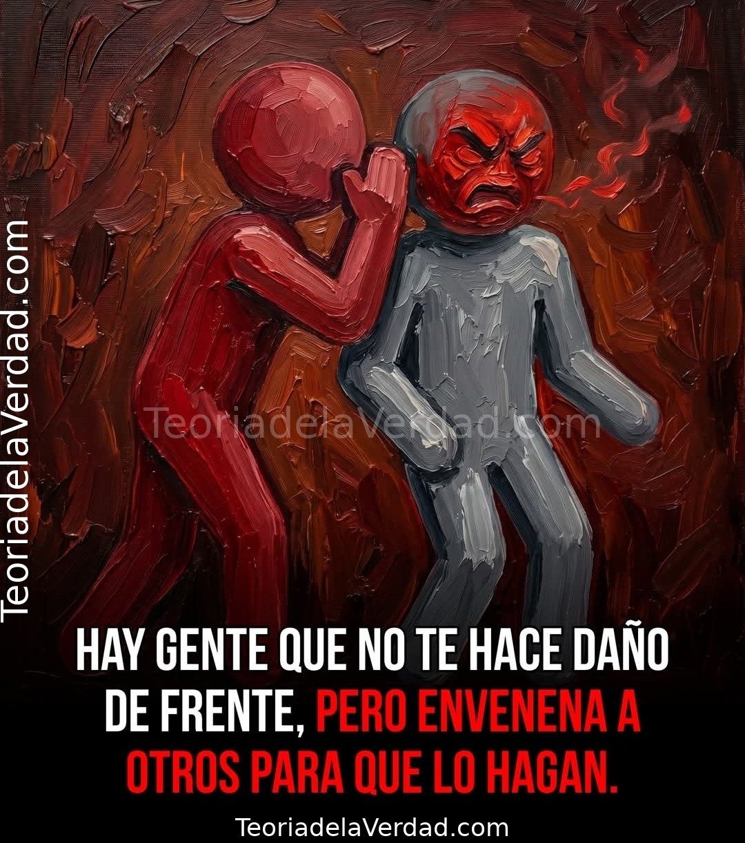 HAY GENTE QUE NO TE HACE DAÑO DE FRENTE, PERO ENVENENA A OTROS PARA QUE LO HAGAN.