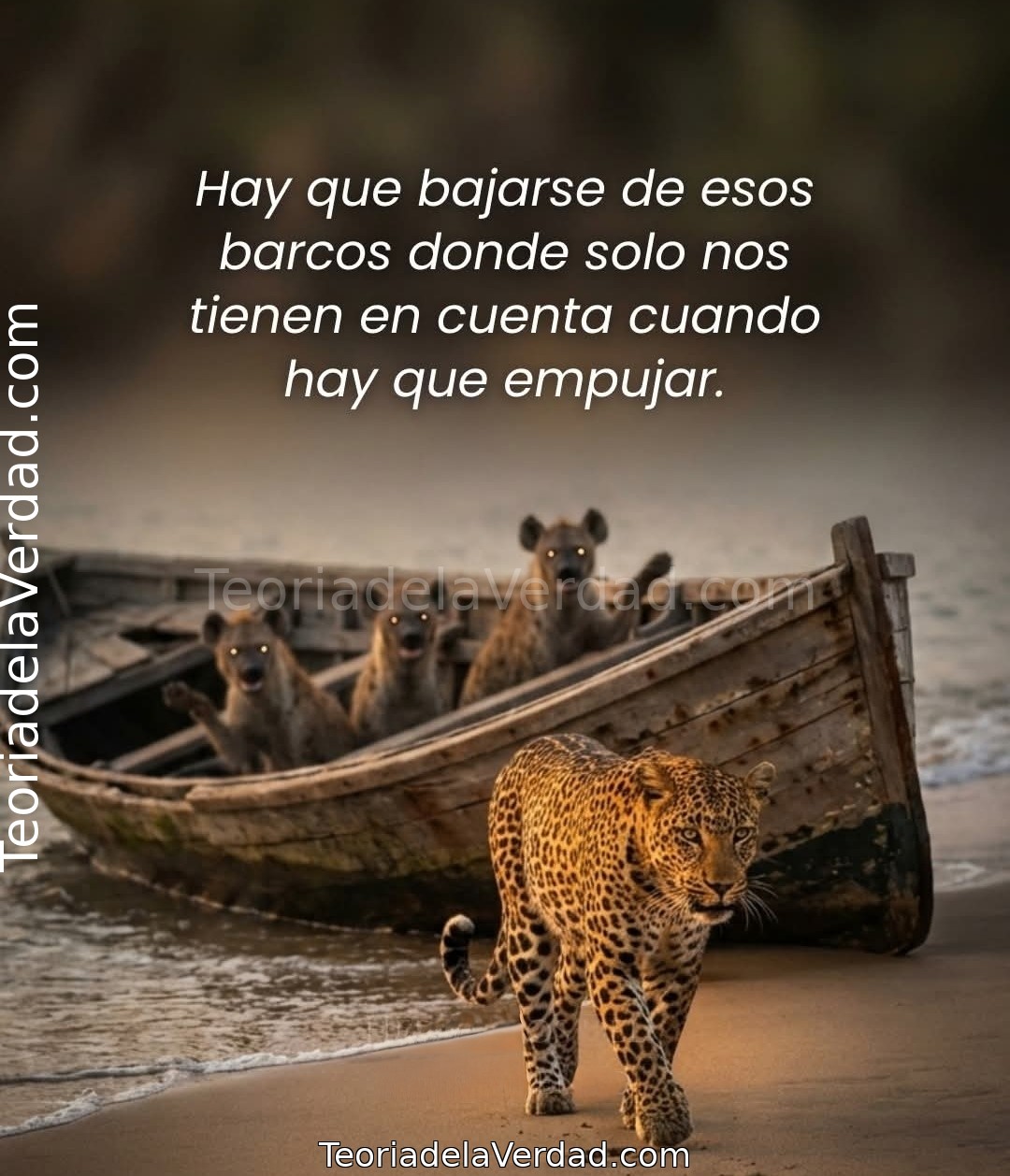 Hay que bajarse de esos barcos donde solo nos tienen en cuenta cuando hay que empujar.