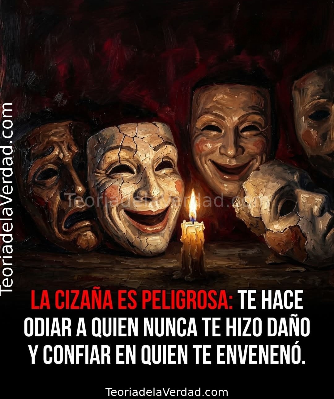 LA CIZAÑA ES PELIGROSA: TE HACE ODIAR A QUIEN NUNCA TE HIZO DAÑO Y CONFIAR EN QUIEN TE ENVENENÓ.