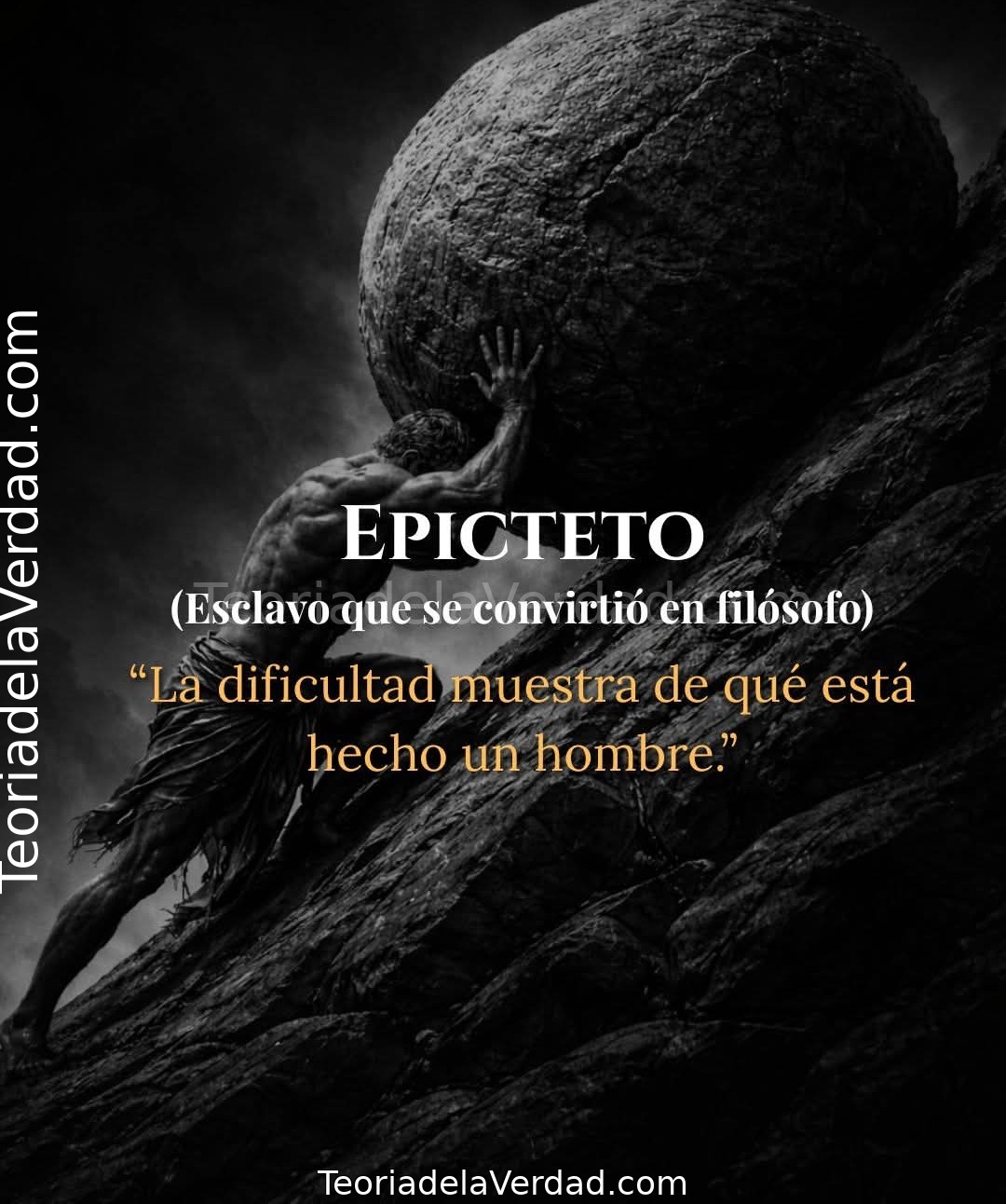 La dificultad muestra de qué está hecho un hombre.
