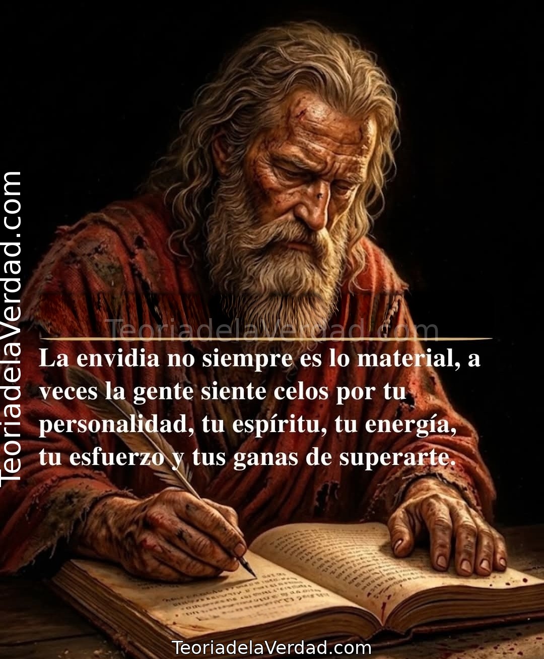 La envidia no siempre es lo material, a veces la gente siente celos por tu personalidad, tu espíritu, tu energía, tu esfuerzo y tus ganas de superarte.