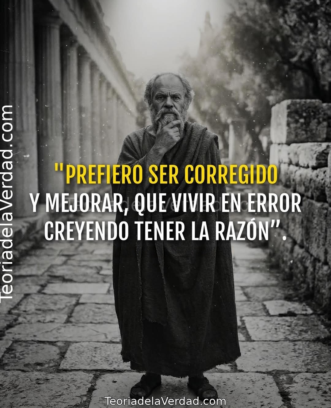 «PREFIERO SER CORREGIDO Y MEJORAR, QUE VIVIR EN ERROR CREYENDO TENER LA RAZÓN».