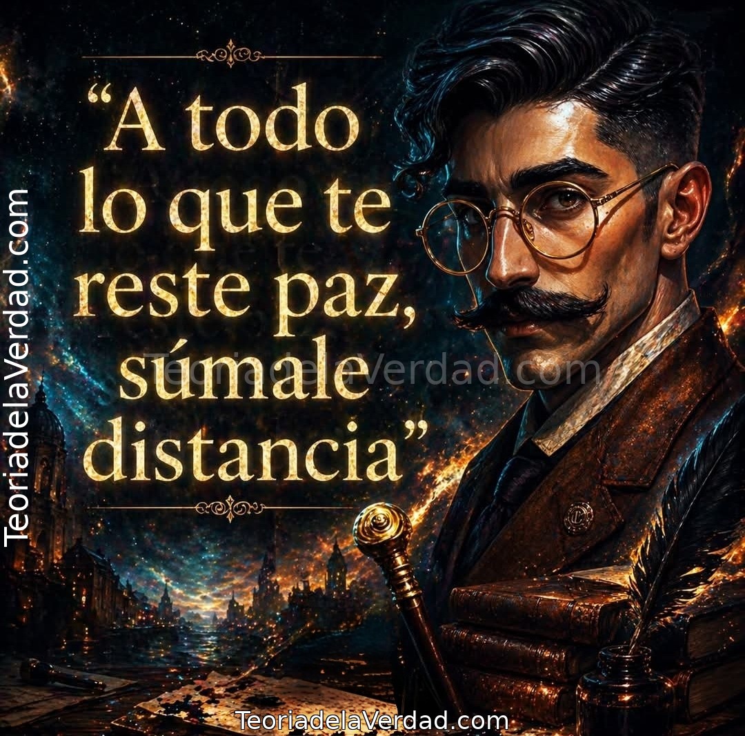 A todo lo que te reste paz, súmale distancia