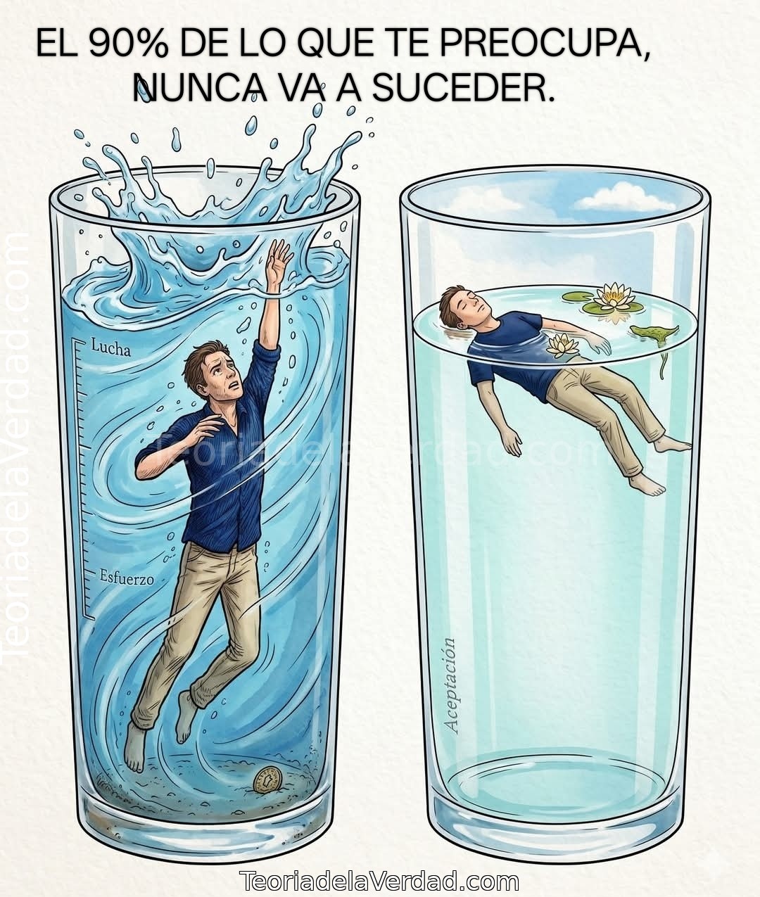 EL 90% DE LO QUE TE PREOCUPA, NUNCA VA A SUCEDER.