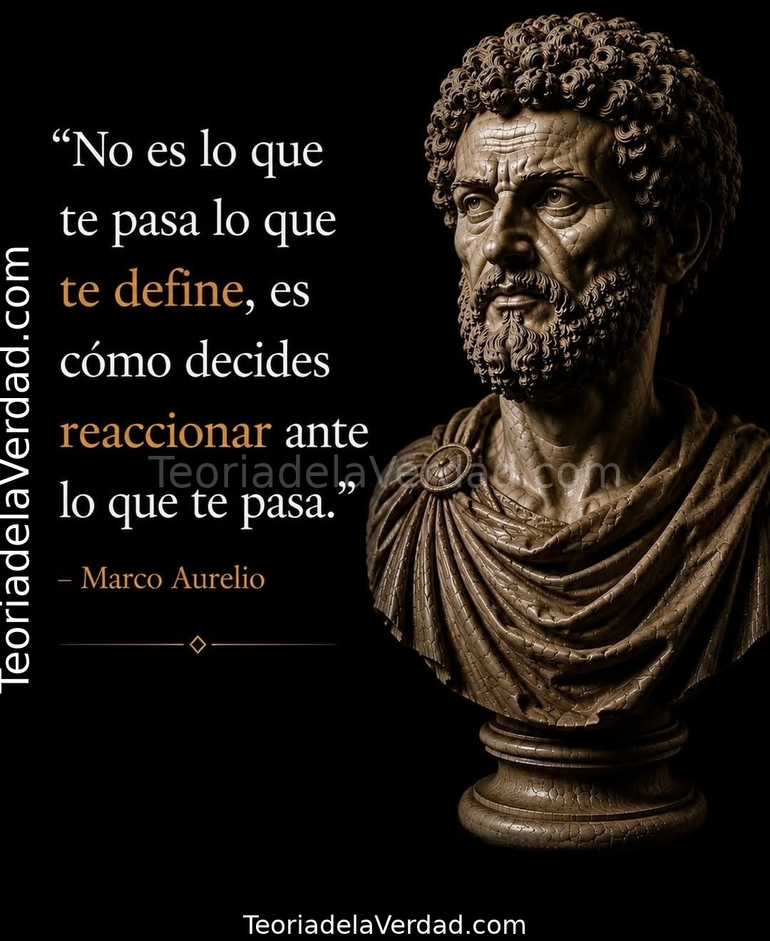 No es lo que te pasa lo que te define, es cómo decides reaccionar ante lo que te pasa.