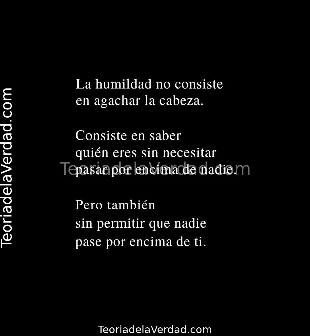 Sabes que es la humildad