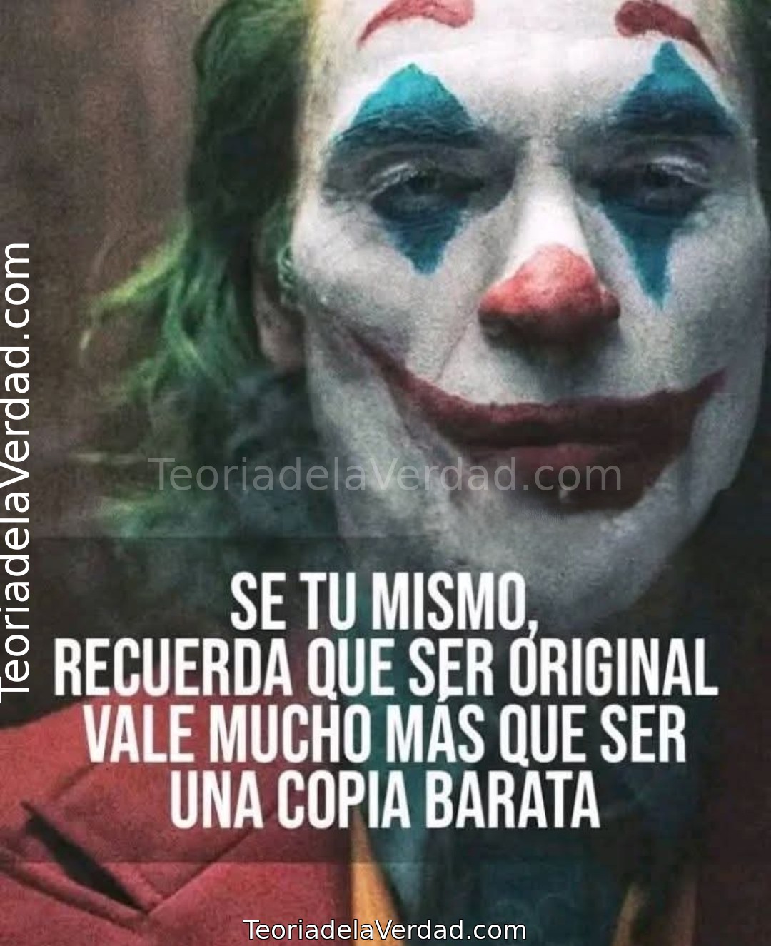 SE TU MISMO, RECUERDA QUE SER ORIGINAL VALE MUCHO MAS QUE SER UNA COPIA BARATA