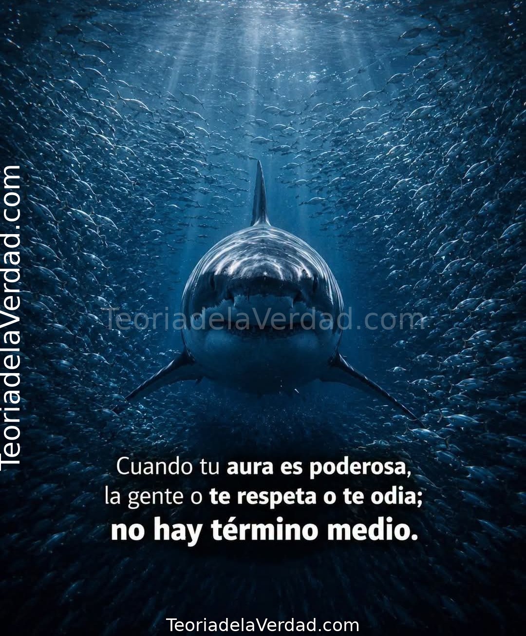 Cuando tu aura es poderosa, la gente o te respeta o te odia;no hay término medio.