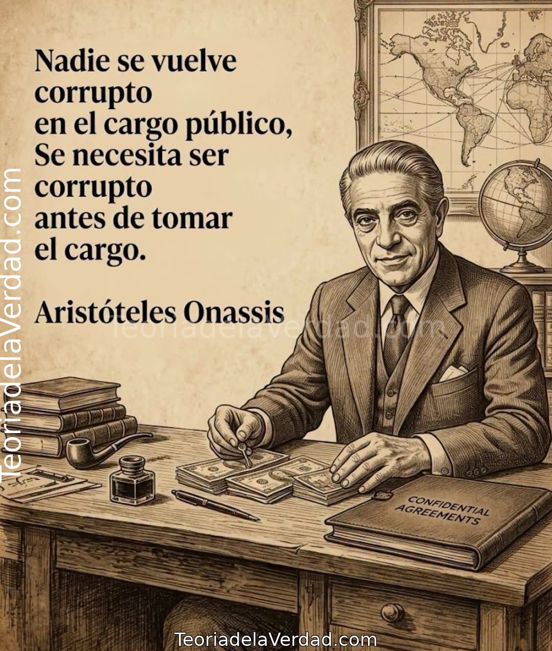 Nadie se vuelve corrupto en el cargo público, Se necesita ser corrupto antes de tomar el cargo.