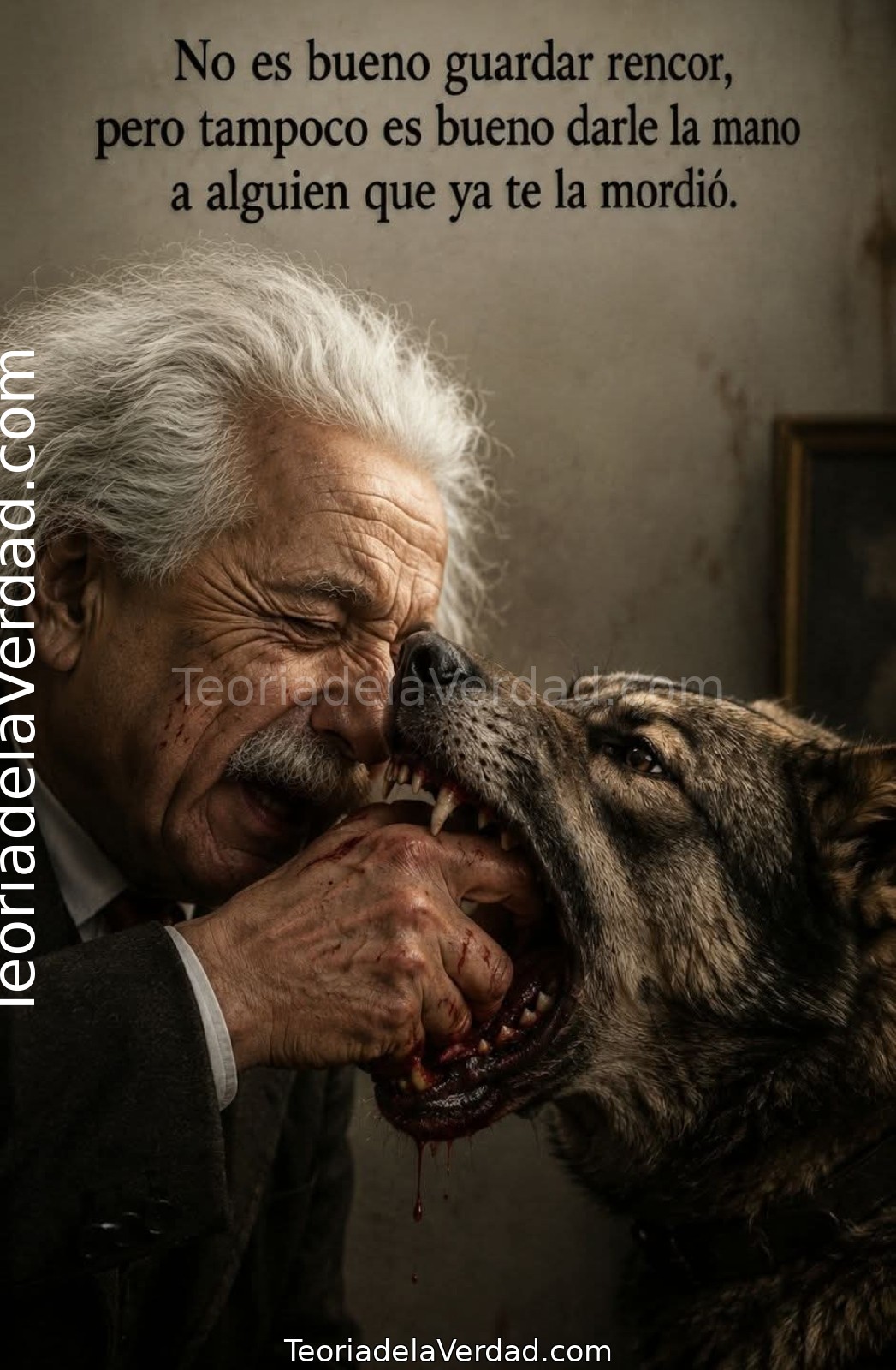 No es bueno guardar rencor, pero tampoco es bueno darle la mano a alguien que ya te la mordió.