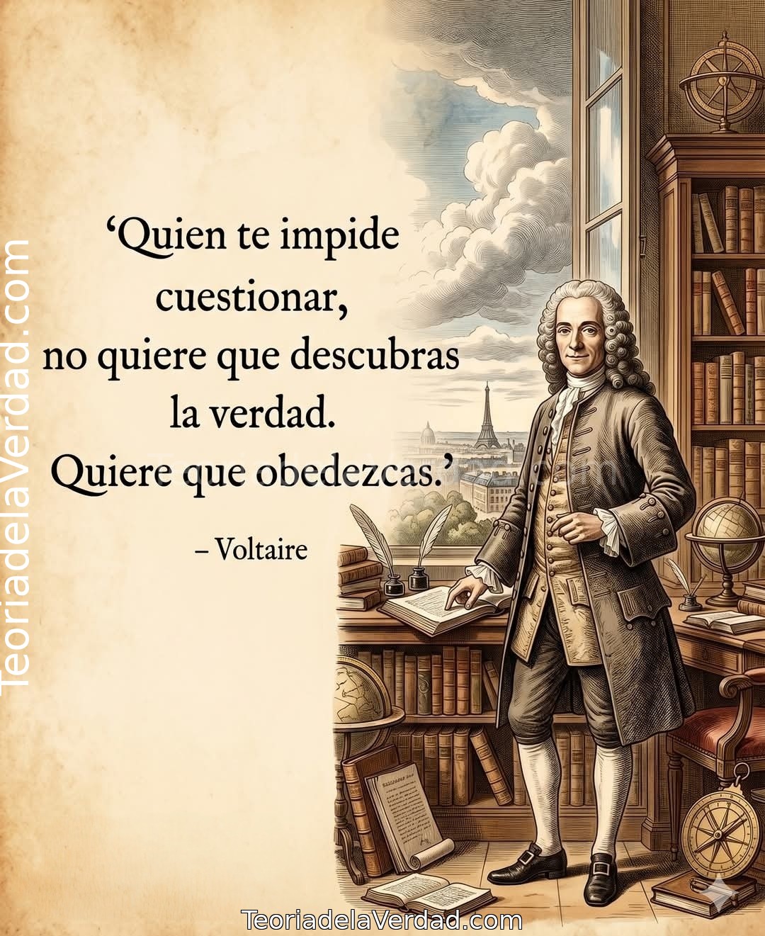 Quien te impide cuestionar, no quiere que descubras la verdad.Quiere que obedezcas.