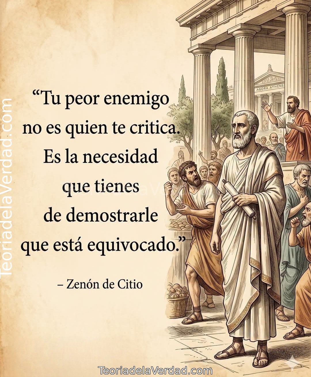 Tu peor enemigo no es quien te critica.Es la necesidad que tienes de demostrarle que está equivocado.