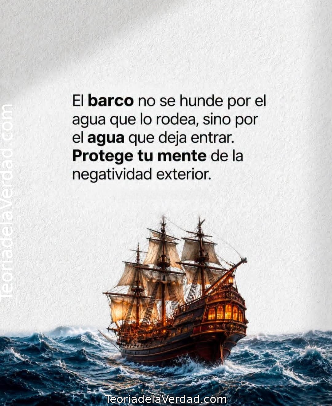 NO DEJES QUE EL MUNDO TE INUNDE