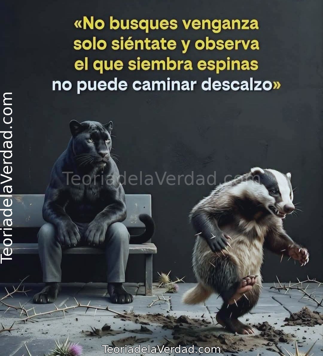 LA MEJOR VENGANZA ES NO PARECERSE A QUIEN TE DAÑÓ.