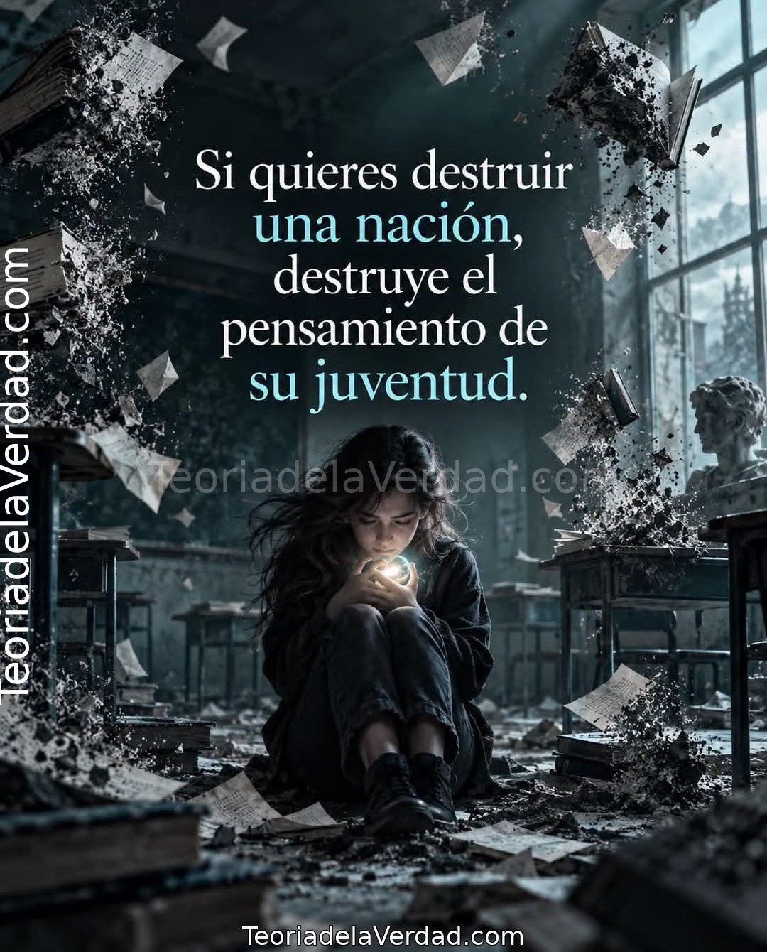 No destruyes naciones con armas, sino con ideas