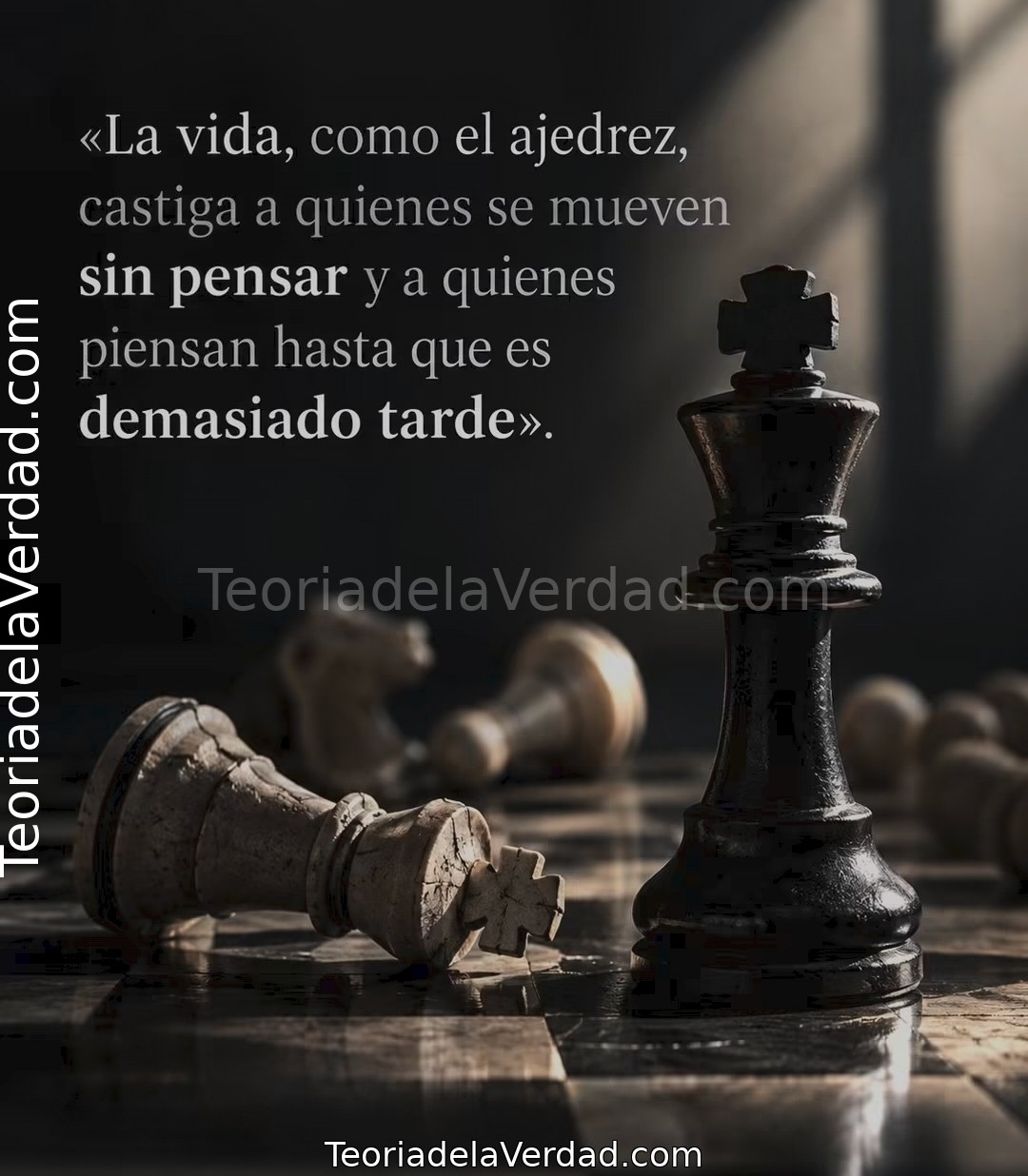 EL JUEGO DE LA VIDA: PENSAR DEMASIADO ES TAN PELIGROSO COMO NO PENSAR.