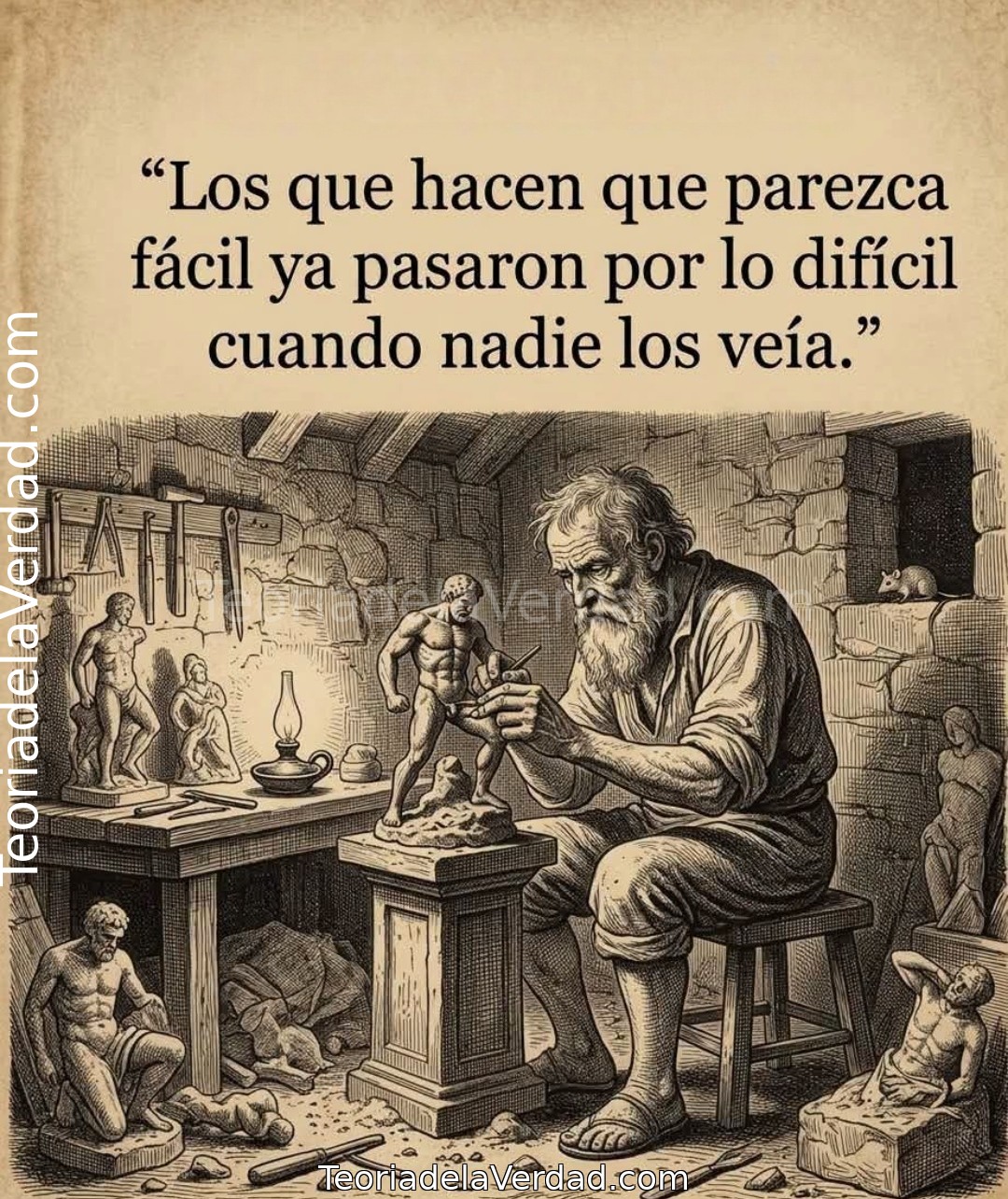 LO QUE PARECE FÁCIL HOY, COSTÓ LÁGRIMAS AYER.